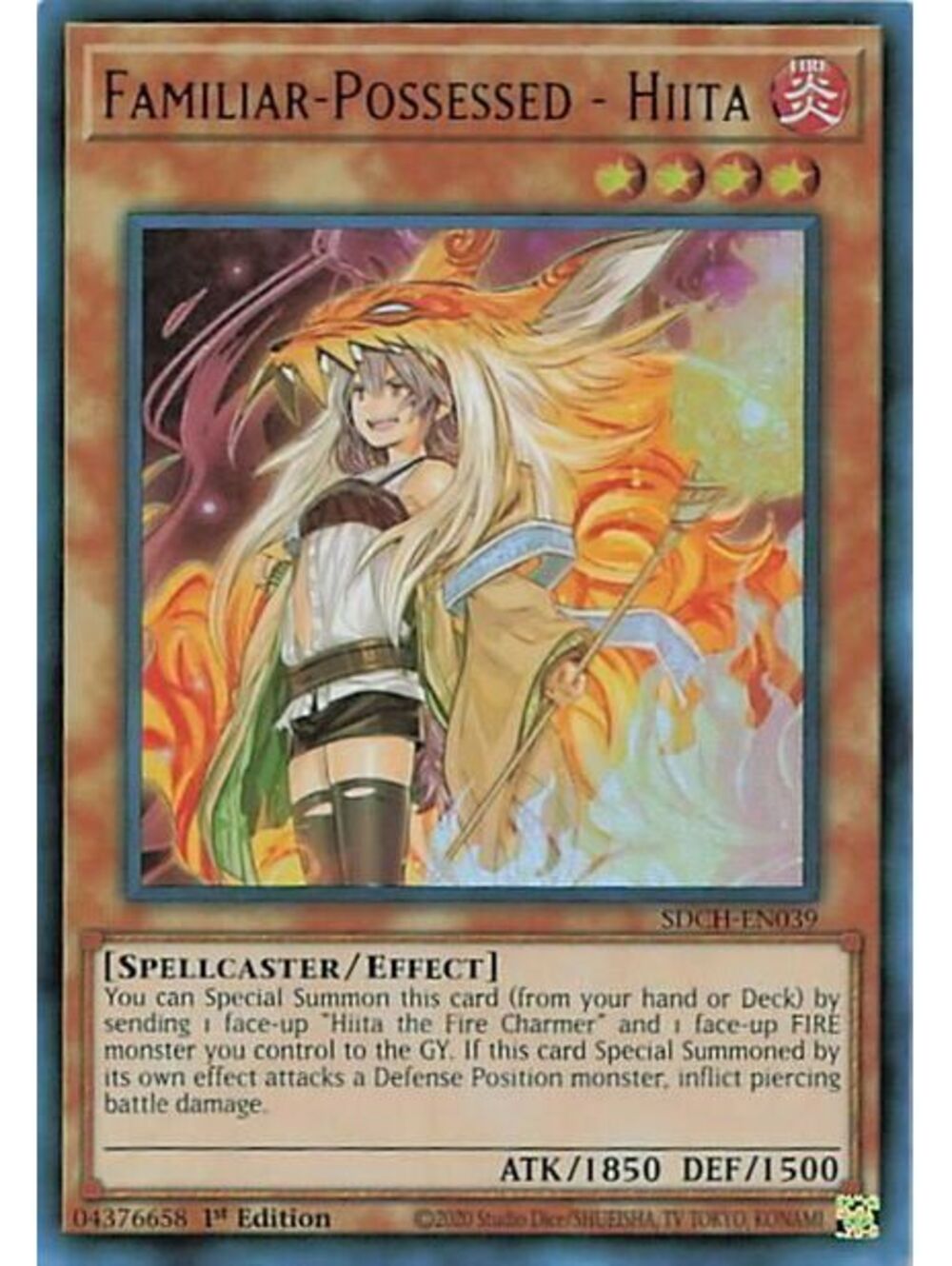Yu-Gi-Oh! TCG 2026 Familiar-Possessed - Hiita NM CH02